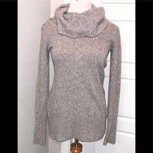 Moda Intl Cowl Neck alpaca/wool gray sweater